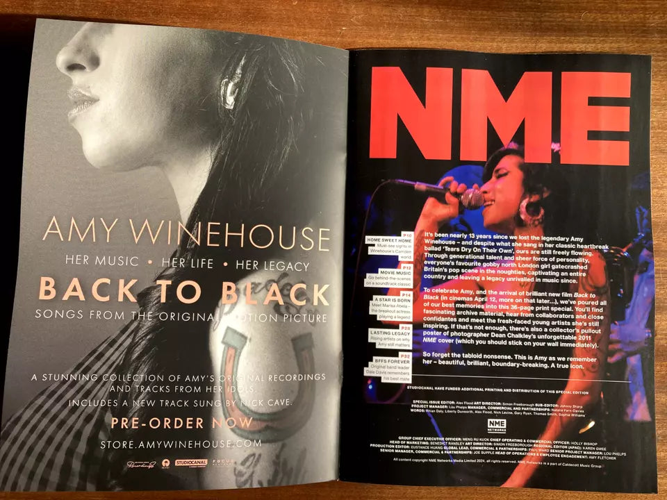 NME Mag April 2024 AMY WINEHOUSE Back To Black Film Special Edition ...