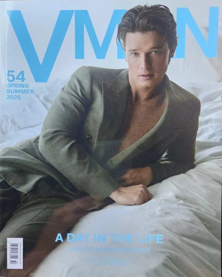 VMAN MAGAZINE - ISSUE # 54- SPRING/SUMMER 2025-PATRICK SCHWARZENEGGER -BRAND NEW
