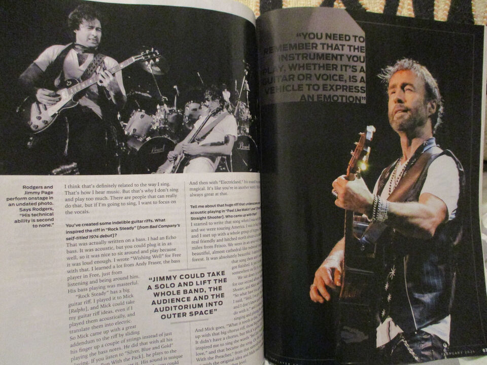 Guitar Player Magazine February 2024 Paul Rodgers Brian May Queen