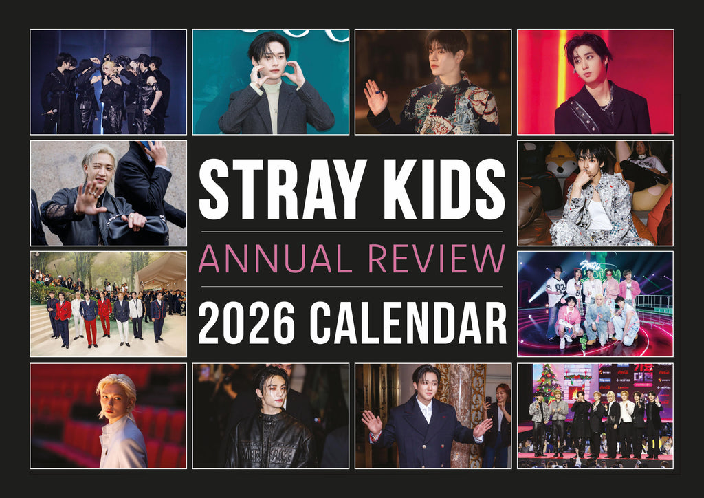 Stray Kids Annual Review magazine 2025 Includes: 2026 Wall calendar, posters, stickers