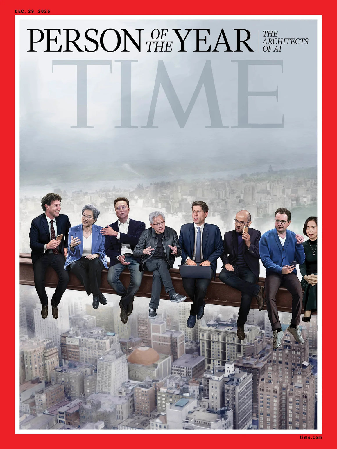 Time Magazine Wave TIME Magazine Person of the Year 2025 - AI - Structure Cover ...