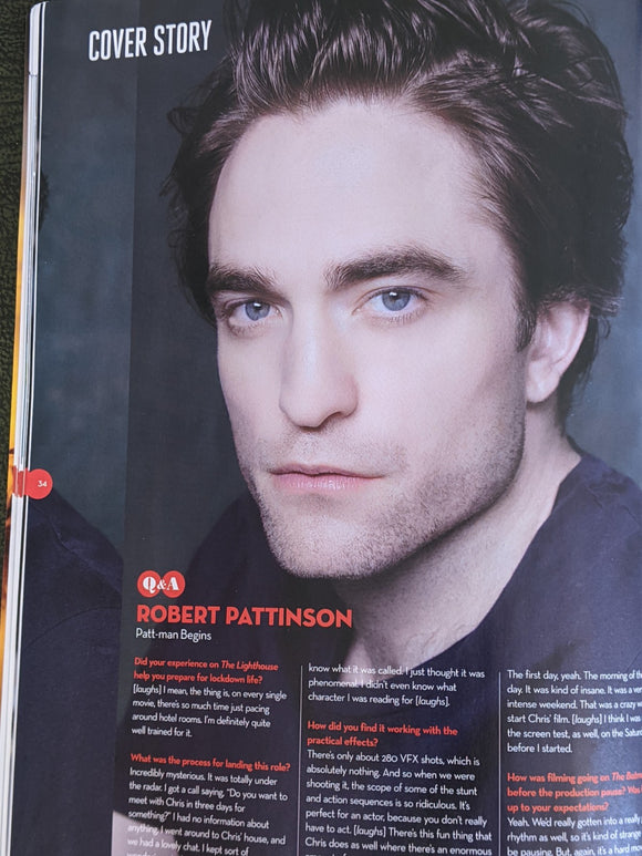 UK Total Film Magazine June 2020 Tenet Subscribers Cover Robert Pattinson
