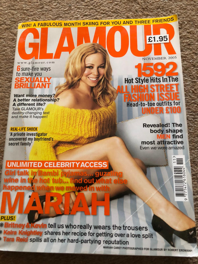 British GLAMOUR November 2005 MARIAH CAREY