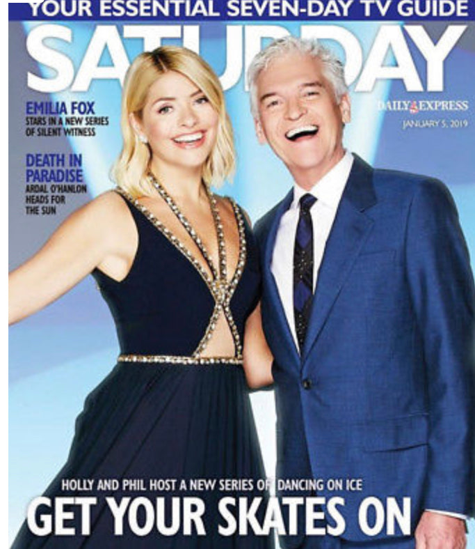 UK SATURDAY Mag 01/2019: HOLLY WILLOUGHBY Lizzie Webb JAMES NORTON Emilia Fox