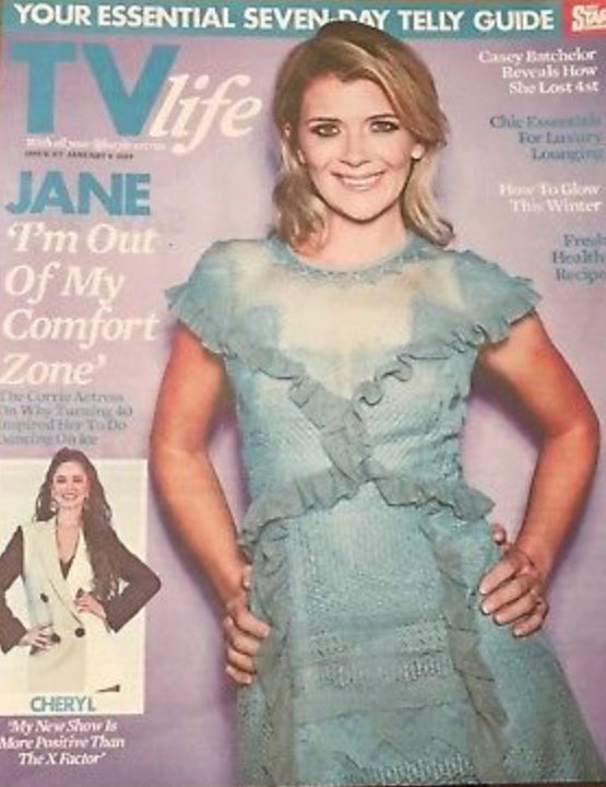 TV Life magazine Jan 6 2019: JANE DANSON Cheryl Tweedy OLLY MURS Casey Batchelor