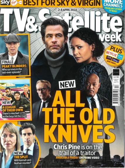 TV & SATELLITE Mag 02/04/2022 CHRIS PINE Cillian Murphy Jane Seymour