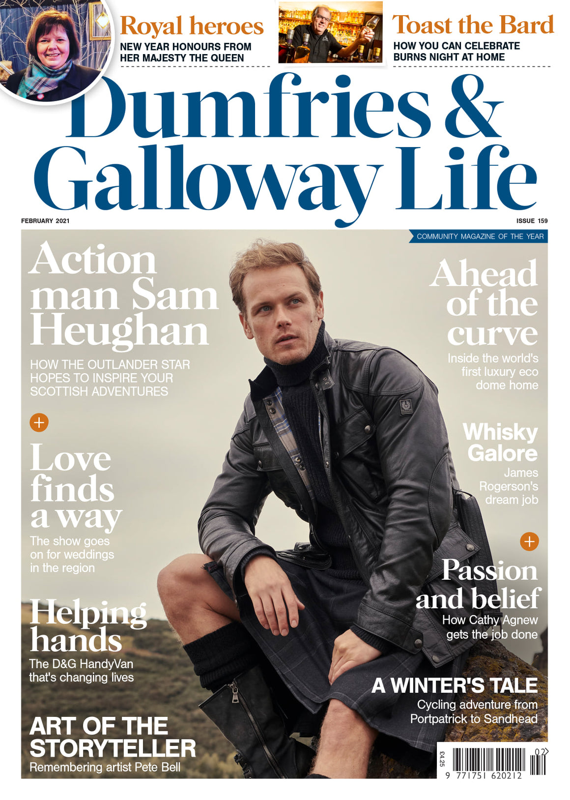 Dumfries & Galloway Magazine February 2021: Sam Heughan Cover