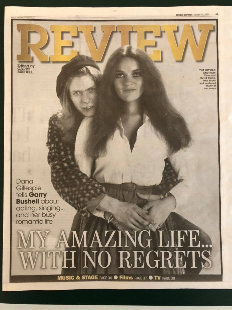UK Express Review 31 January 2021 David Bowie Cover - Dana Gillespie