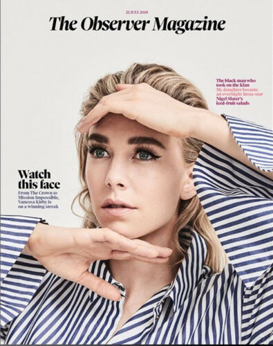 OBSERVER magazine July 2018: Vanessa Kirby (The Crown) Cover Interview