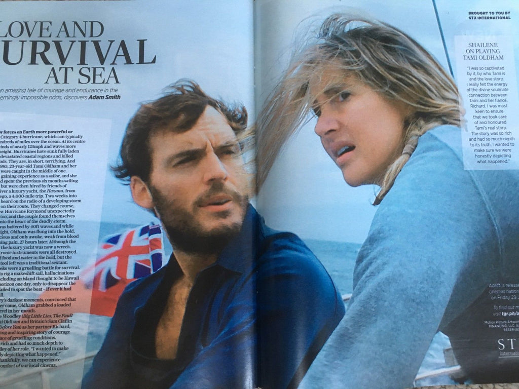UK Stella Magazine June 2018: Sam Claflin & Shailene Woodley Adrift