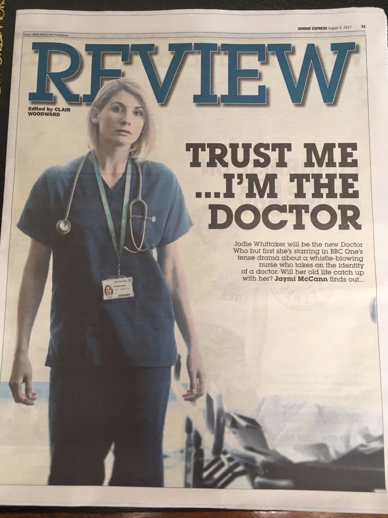 Jodie Whittaker New Doctor Who Photo Cover August 2017 Uk Express Review