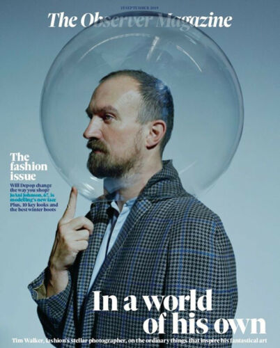 OBSERVER magazine 15 September 2019 Tim Walker cover and interview JoA ...