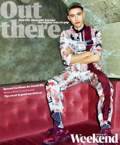 UK Guardian Weekend Magazine April 7 2018: Years & Years OLLY ALEXANDER COVER