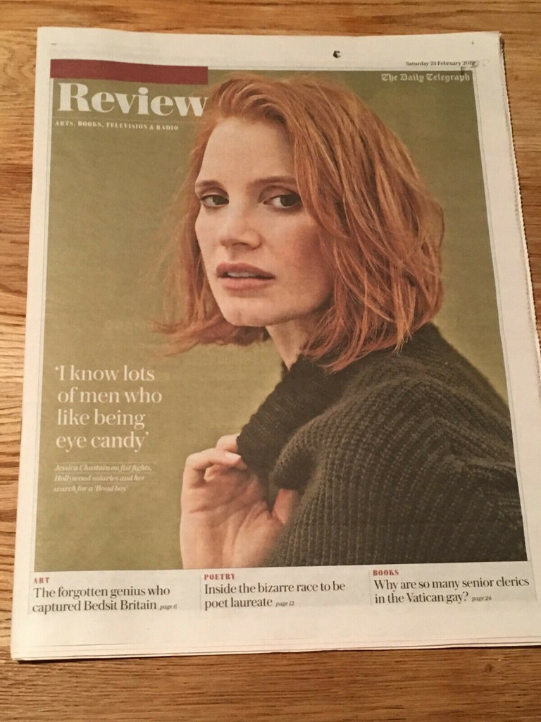 UK Telegraph Review Feb 2019: JESSICA CHASTAIN COVER FEATURE