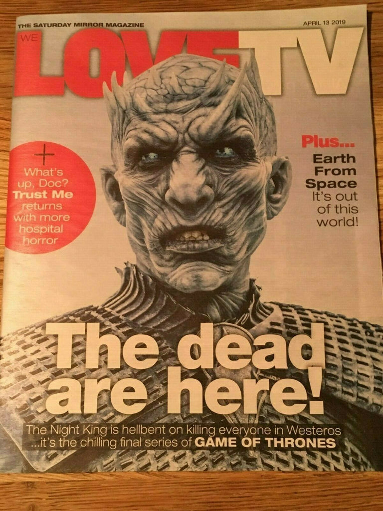 UK Love TV Magazine April 2019 Game of Thrones - The Night King - Lee Mack