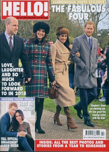 Hello! magazine January 9 2018 Prince Harry & Meghan Markle Kate Middleton