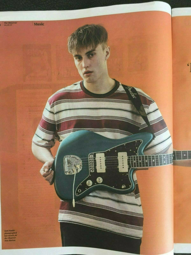 UK OBSERVER NEW REVIEW August 2019: SAM FENDER PHOTO INTERVIEW
