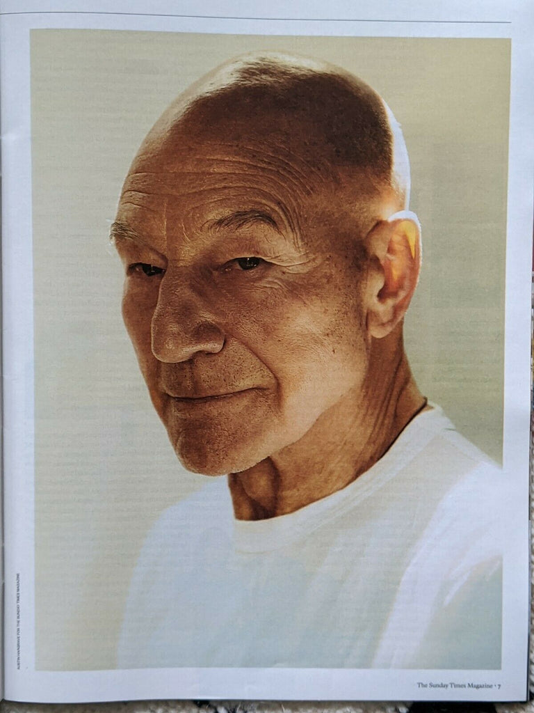 UK SUNDAY TIMES Magazine July 2020: PATRICK STEWART PICARD PHOTO INTERVIEW