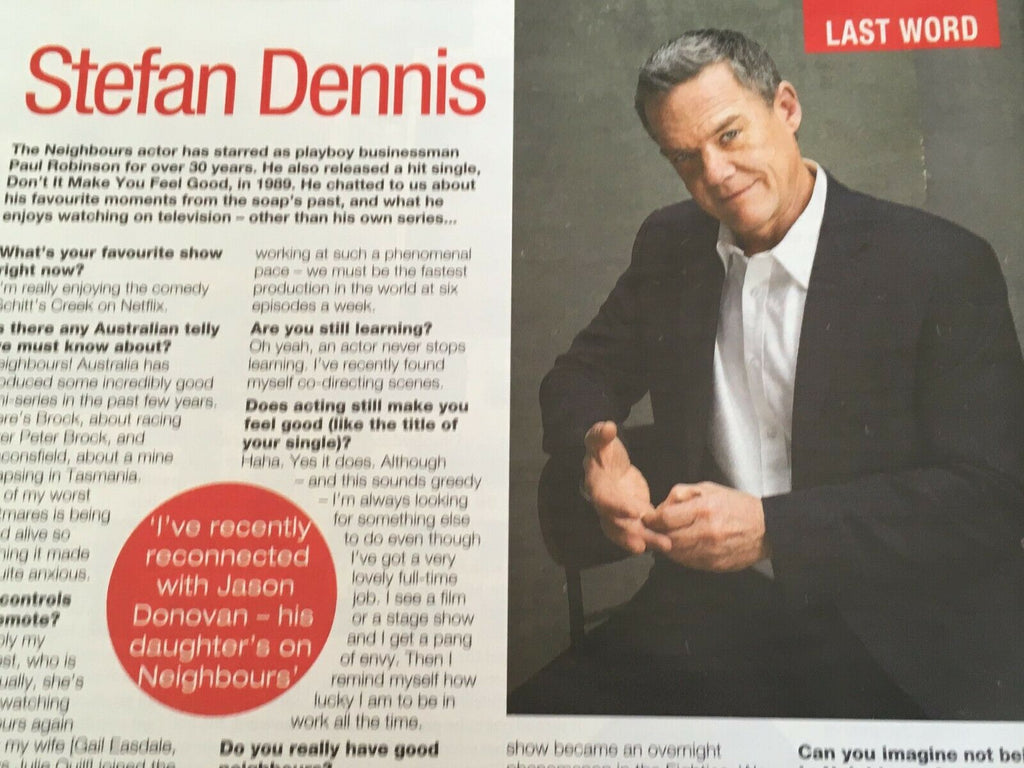 SATURDAY Magazine 7/2019: CAROL DRINKWATER Stefan Dennis SAM RICKWELL Chris Pine