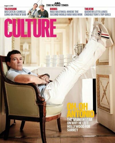 UK CULTURE Magazine August 2019: ANTONIO BANDERAS COVER AND FEATURE