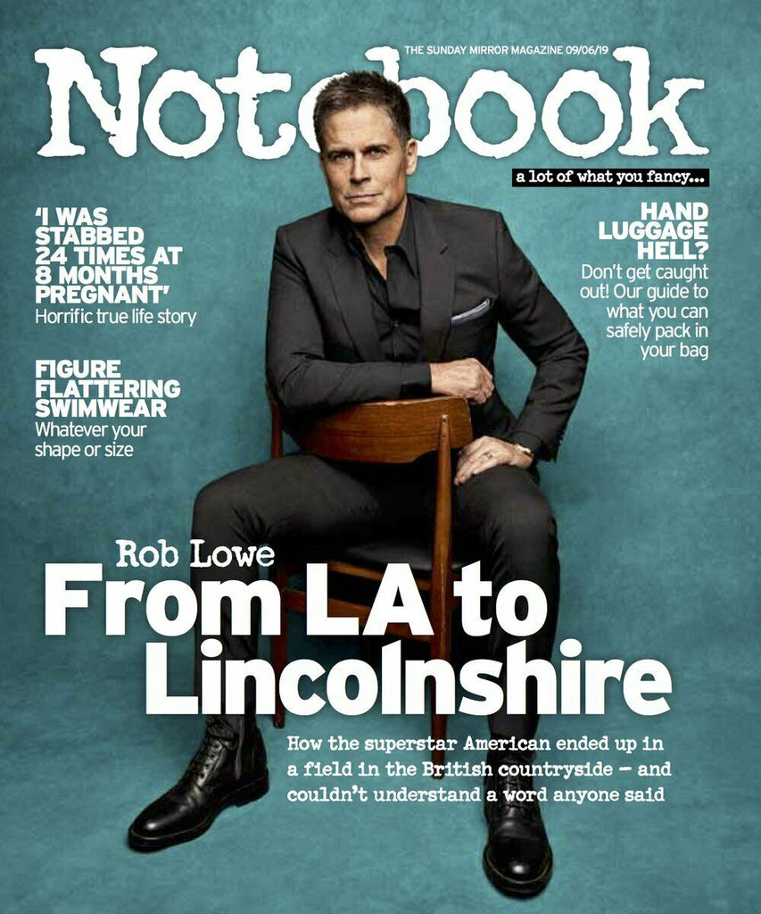 NOTEBOOK magazine 9th June 2019 Rob Lowe cover and interview