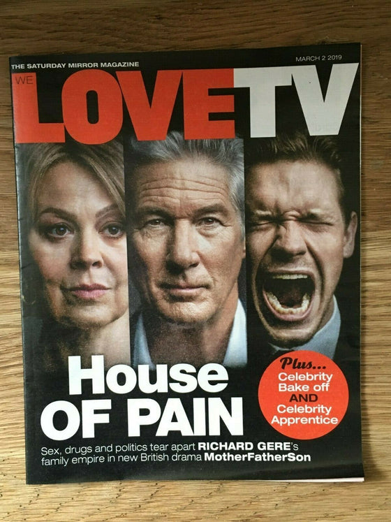 UK LOVE TV Mag 03/2019: BILLY HOWLE Sarah Lancashire HELEN McCRORY Richard Gere