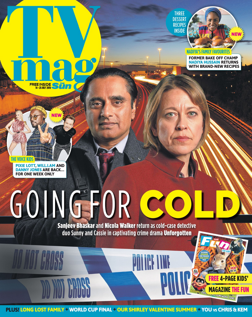 UK TV Magazine July 2018: NICOLA WALKER Sanjeev Bhaskar NICKY CAMPBELL