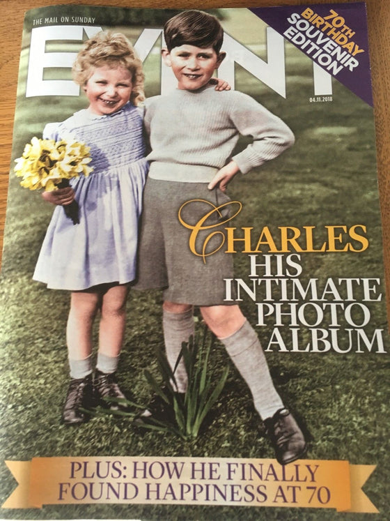 Daily Mail Event Magazine 4 November 2018 Prince Charles 70th Birthday Special