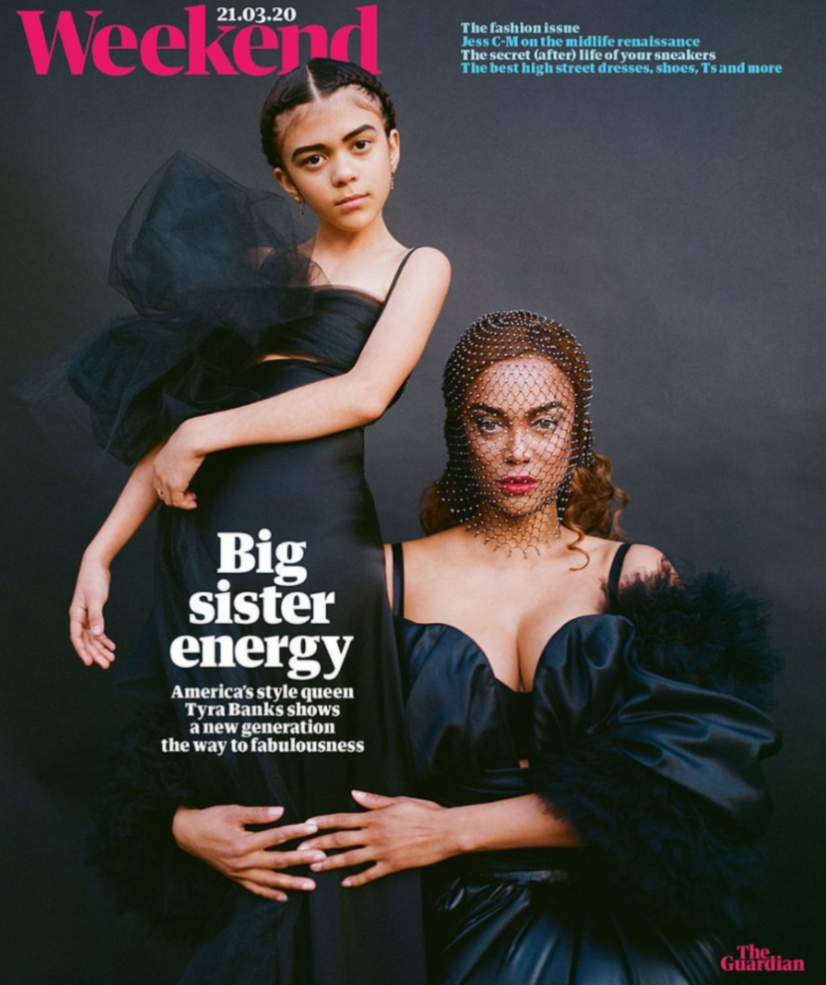 UK Guardian Weekend March 2020: TYRA BANKS COVER FEATURE Sonic Youth Kim Gordon