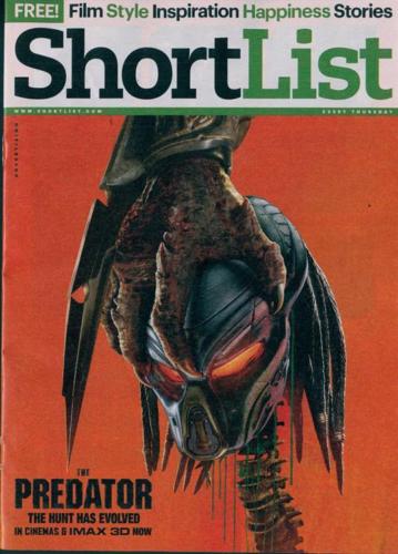 Shortlist Magazine Sept 2018: THE PREDATOR Karl Ove Knausgaard IWAN RHEON