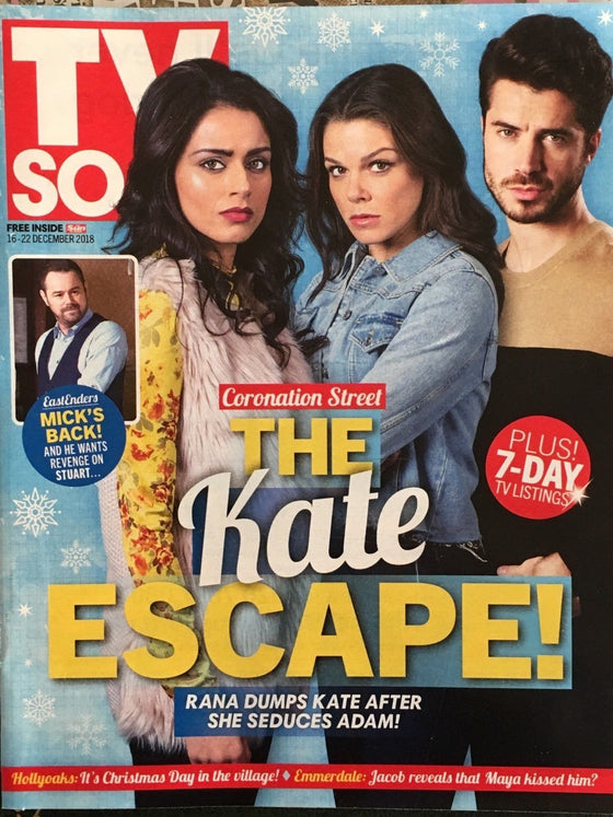 TV Soap Magazine 16 Dec 2018 Sam Robertson Faye Brookes Charley Webb Connie Hyde