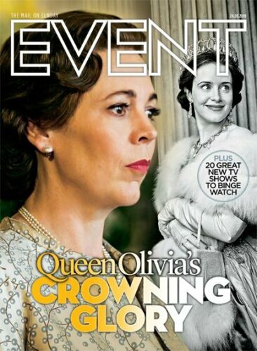 UK Event Magazine March 2019: THE CROWN Tobias Menzies JOSH O'CONNOR Paul Young