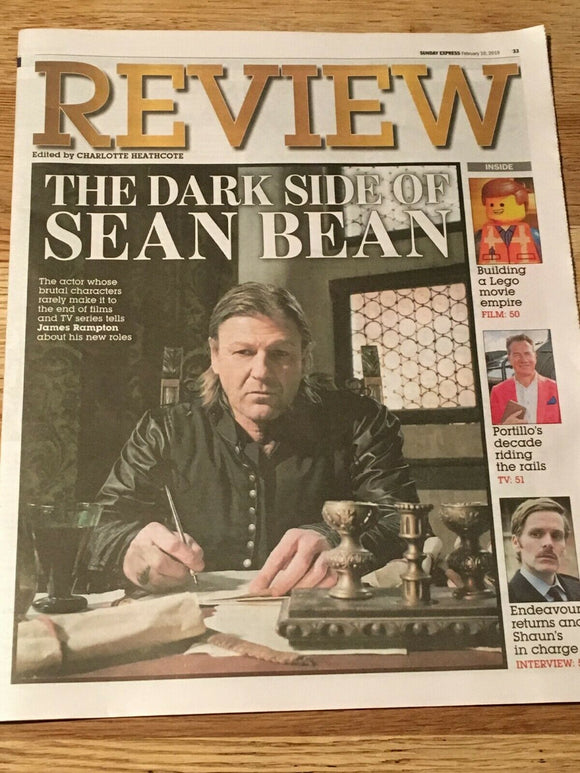 UK Express Review 10 Feb 2019: SEAN BEAN COVER STORY
