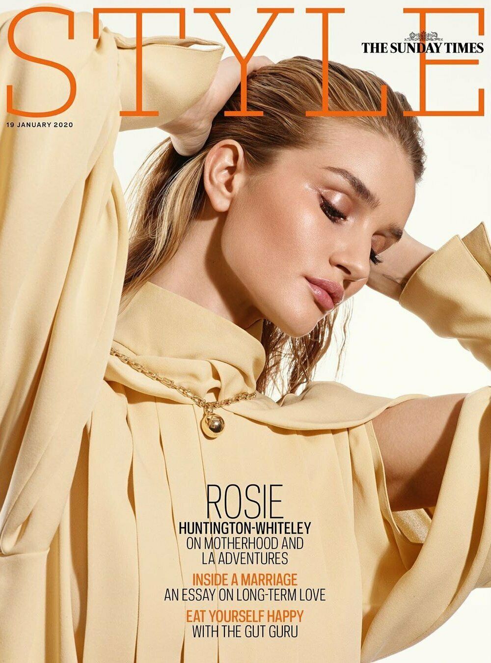 STYLE magazine 18 January 2020 ROSIE HUNTINGTON-WHITELEY Cover Feature