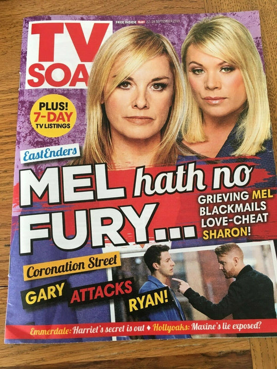 UK TV Soap Mag 22 Sept 2019: LETITIA DEAN Andrew Scarborough JULIA GOULDING
