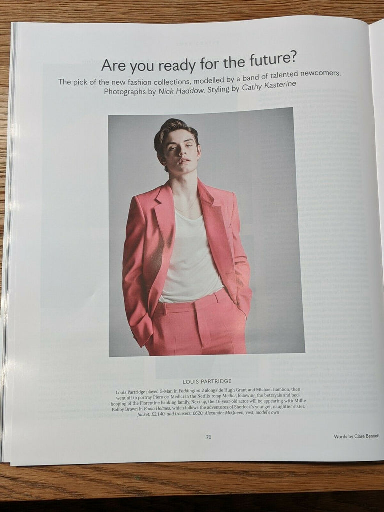 UK Times Luxx Magazine March 2020: Gala Gordon Louis Partridge Riccardo Tisci