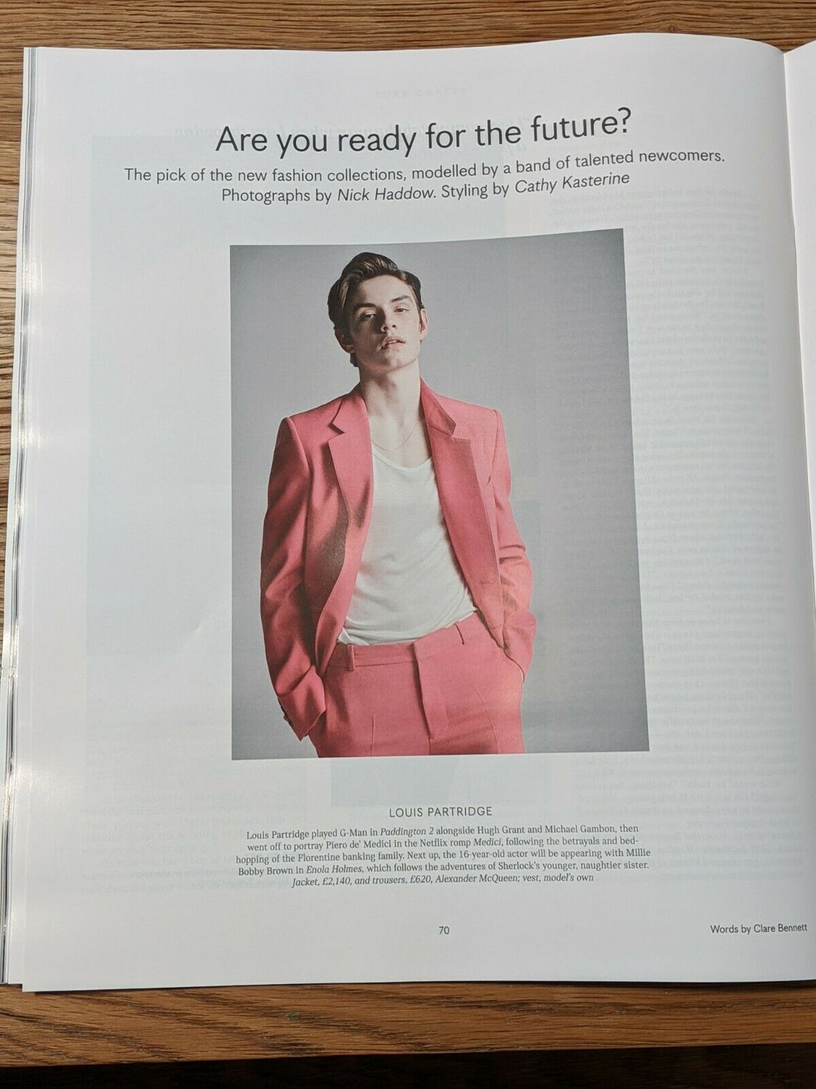 UK Times Luxx Magazine March 2020: Gala Gordon Louis Partridge Riccardo Tisci