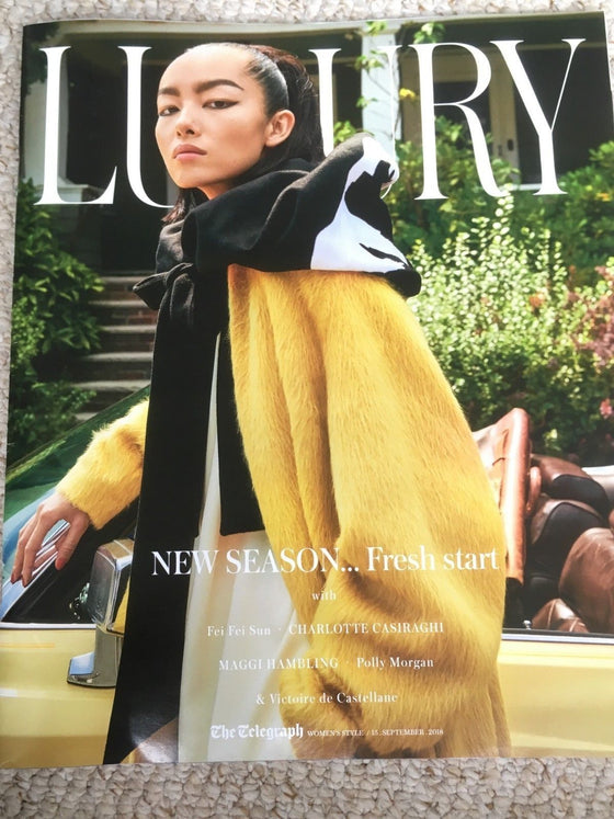 UK Luxury Magazine SEPTEMBER 2018: FEI FEI SUN Helena Christensen POLLY MORGAN