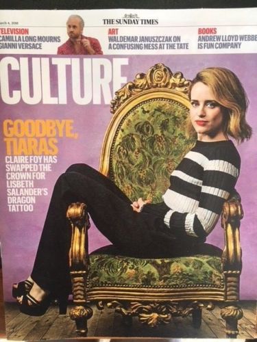 CULTURE Magazine MAR 2018: CLAIRE FOY COVER & FEATURE Tracey Thorn DAVID TENNANT