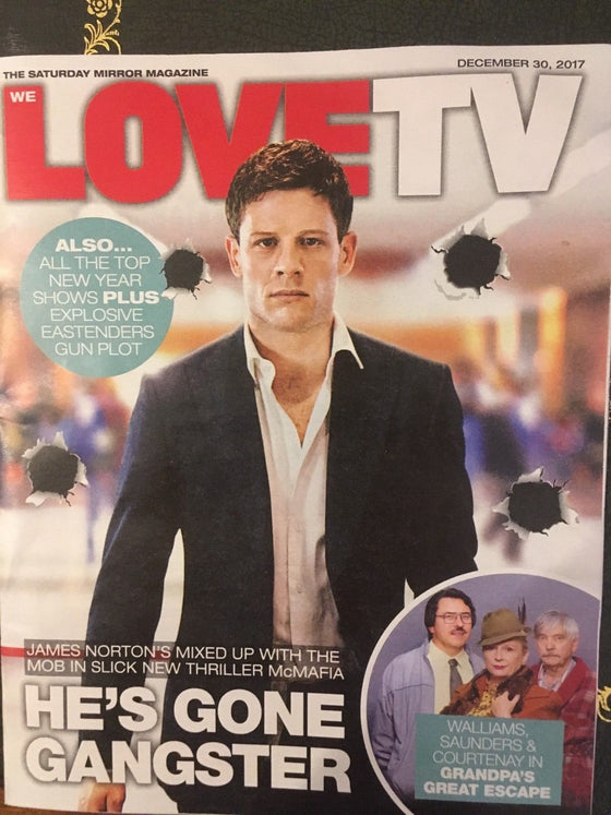 Love TV Magazine Dec 2017 James Norton McMafia UK Cover Issue Stephen Tompkinson