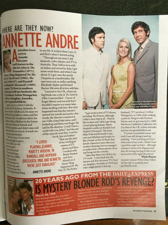 SATURDAY Magazine March 2019: Annette Andre KATIE DERHAM Amber Le Bon