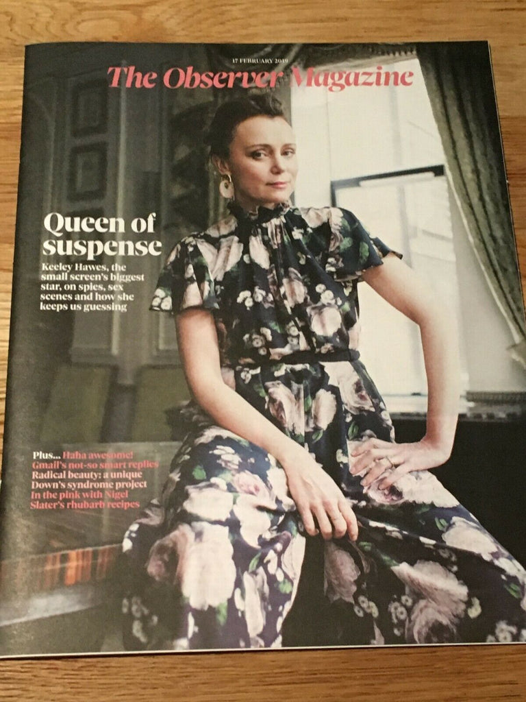 UK OBSERVER Magazine FEB 2019: KEELEY HAWES COVER STORY FEATURE