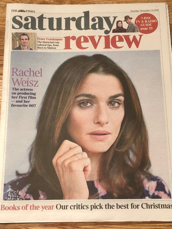 UK Times Review November 2018: RACHEL WEISZ on Daniel Craig COVER INTERVIEW