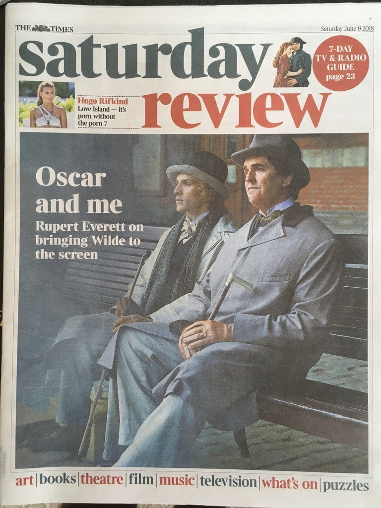 UK Times Review 9 June 2018: Rupert Everett (Wilde) Colin Morgan