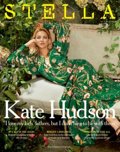 UK STELLA Magazine 18th August 2019: KATE HUDSON COVER AND FEATURE