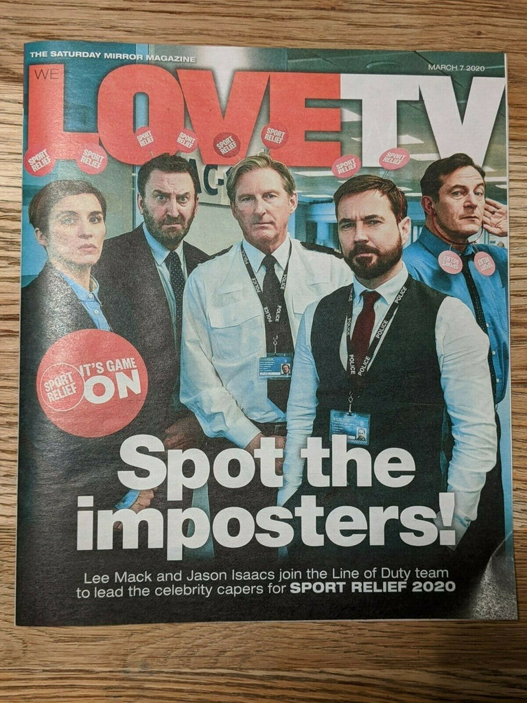 LOVE TV Magazine 03/2020 JASON ISAACS Lee Mack VICKY McCLURE Line of Duty