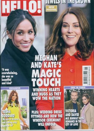 HELLO! magazine 29th January 2018 Meghan Markle Kate Middleton Kylie Minogue