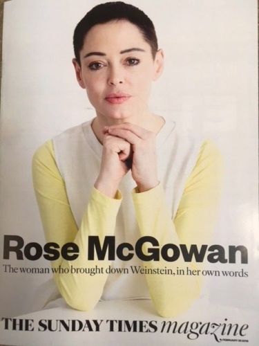 SUNDAY TIMES Magazine Feb 2018: Rose McGowan Neil Gaiman Susannah Constantine