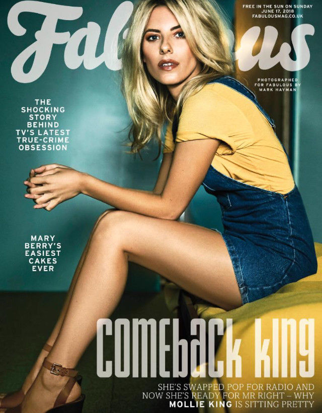 UK Fabulous 6/18 Mollie King The Saturdays Cover Interview June 2018,NEW
