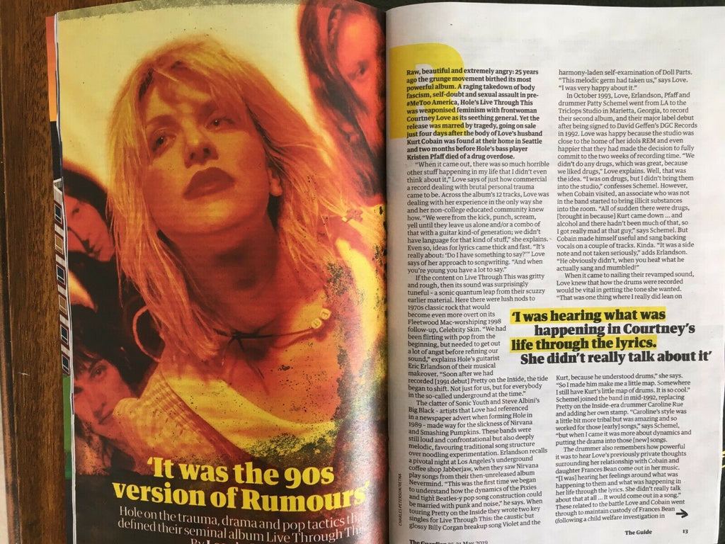 UK GUIDE Magazine May 2019: COURTNEY LOVE (HOLE) - Live Through This